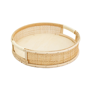 Bandeja de Servicio de Ratán Ecológica de Estilo Clásico, Bandeja Redonda de Ratán Natural para Decoración de Mesa, Venta al por Mayor desde Vietnam - Product Image 5