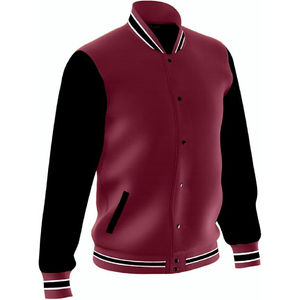 Veste de baseball de dernière génération, unisexe, réversible, vêtements universitaires, logo personnalisé sur le devant, vêtements de rue décontractés, respirant, séchage rapide - Product Image 1