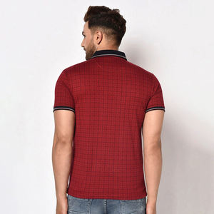 Polo personalizado de 100% algodón para hombre ajuste regular tapeta de botones oculta costilla patrón sólido antiarrugas - Product Image 5