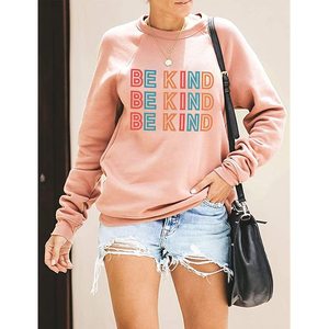 Sweat-shirt en tricot pour femme, style streetwear, respirant, à séchage rapide, avec logo imprimé sur le devant, 100% polyester, nouveau design - Product Image 2