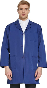 Manteau de médecin d'infirmière d'hôpital personnalisé blouse médicale uniformes de médecin à manches longues blouse de laboratoire hydrofuge blanche pour hommes - Product Image 4