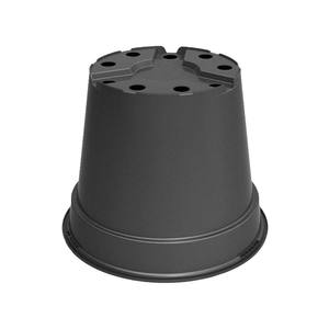 Varios colores TM 11 cm de diámetro macetas de plástico reciclado para vivero 0,5 litros redondas con patrón cuadrado para plantas Material PP - Product Image 2