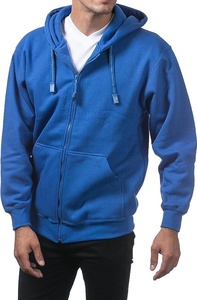 Sweat à capuche en molleton à fermeture éclair sur le devant pour hommes, poids lourd, 60% coton 40% polyester, vêtements importés, fermeture à capuche, lavage en machine - Product Image 5