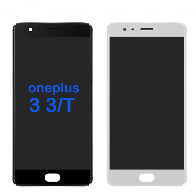 OnePlus 3 3T High Quality LCD Touch Screen Frame Assembly Replacement Mobile Phone Repair Service 1 Year Warranty Original