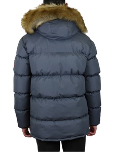 Veste classique pour hommes rembourrée d'hiver en peau de mouton Style décontracté résistant aux intempéries respirant fermeture à glissière coton grande taille USA - Product Image 6