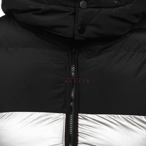 Gilet léger personnalisé, veste chaude sans manches compressible à bulles, gilet d'hiver en duvet de canard pour hommes de grande taille, gilet bouffant pour hommes, OEM - Product Image 3