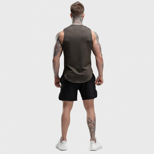 Débardeur sans manches délavé à l'acide pour hommes, vêtements de mode, vente en gros de logo personnalisé, chemises athlétiques musculaires 100% coton - Product Image 4