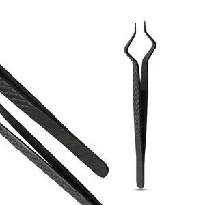 Meilleure vente pince à épiler colorée meilleure pince à cils d'isolement réduire la fatigue des mains pour un usage professionnel - Product Image 4