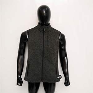 Wholesale Stand Collar Zipper Pocket Winter Sleeveless Breathable Thickened Plain Soft <b>Outdoor</b> <b>Sports</b> Warm Men's <b>Vest</b> Waistcoats - Product Image 1