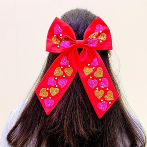 Lazos de Cola de Caimán con Cuentas, Superventas 2026, Lazos Hechos a Mano Personalizables para Niñas, Accesorio Lindo para San Valentín - Product Image 2