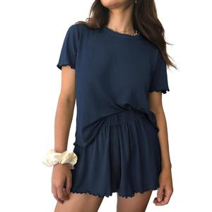 Camiseta pesada de nuevo estilo, conjunto informal de talla grande para mujer, pantalones cortos de manga corta, conjunto de dos piezas, proveedor de exportación del proveedor BD - Product Image 1
