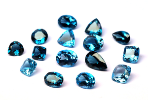 Attractive loodon Blue Topaz gemstone Loose MIX Shape semiprecious Lazy Topaz Blue faceted Stone - Product Image 6
