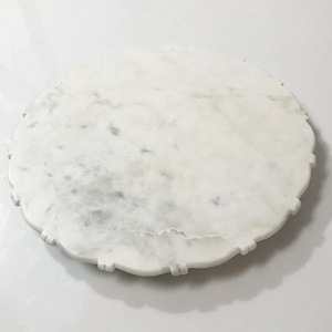 Modern Design Marble <b>Lazy</b> <b>Susan</b> Natural Stone Color Round Handicraft Turntable Marble <b>Lazy</b> <b>Susan</b> at Lowest Price - Product Image 2