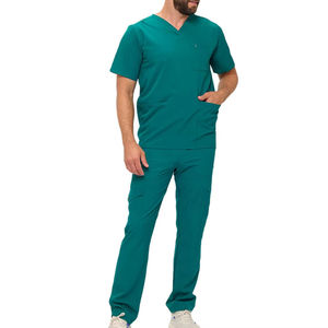 Conjuntos de Uniformes Médicos de Talla Grande para Enfermeros, Uniformes Médicos Ajustados para Hombres, Uniformes Médicos de Spandex para Hombres para Hospital - Product Image 1