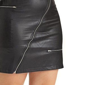 Jupe en cuir extensible de nouvelle conception personnalisée 2026 pour femmes, couleur personnalisée - Jupe ajustée contrastée fabriquée au Pakistan - Product Image 6