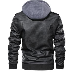 <b>Winter</b> <b>Leather</b> <b>Jacket</b> for Men Custom Made Logo Printed Low MOQ Wholesale <b>Leather</b> <b>Jackets</b> for Men's - Product Image 6
