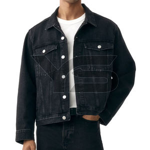 Chaqueta vaquera informal para hombre de gran calidad para invierno, técnica lavada con botones frontales, revestimiento ODM sólido con opción multicolor - Product Image 1