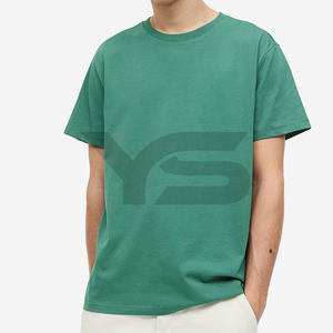 เสื้อยืดแฟชั่นลำลองสำหรับผู้ชายคอกลมแขนสั้นทำจากผ้าฝ้ายแท้พิมพ์โลโก้ได้ตามต้องการ - Product Image 2