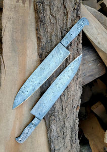 Couteau de chef en acier damas fait à la main couverture pleine soie personnalisée de haute qualité avec lame en métal vierge pour une utilisation en cuisine - Product Image 6