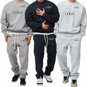 Survêtements pour hommes en coton 100% polyester coupe ajustée Sweatshirts décontractés avec sweats à capuche pour la salle de sport et les shorts - Product Image 1