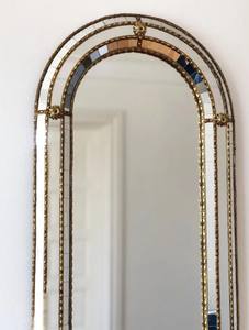 Large <b>Vintage</b> Venetian Full Length Brass <b>Mirror</b> - Product Image 4