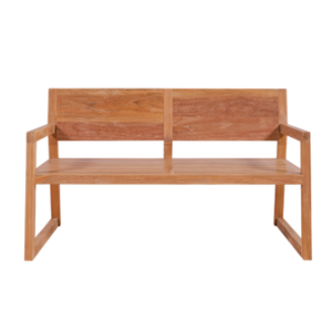 Chaise de jardin à deux places en teck massif et écologique d'Indonésie à prix abordables - Product Image 3