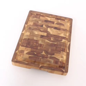 Tabla de cortar rectangular grande de lujo OEM, tabla de cortar de madera de acacia de bambú sostenible ecológica - Product Image 4