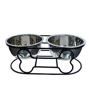 Bol d'alimentation moderne en acier inoxydable pour animaux de compagnie Taille personnalisée Nouveau design Bol pour chien et chat Mangeoire en acier inoxydable de haute qualité - Product Image 1