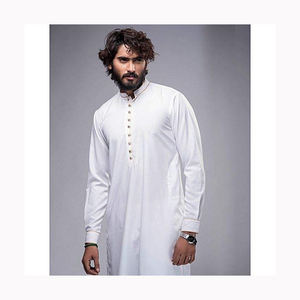 Designer Pakistani Indian <b>Mens</b> Punjabi <b>Kameez</b> Pajama Embroidered 3 Piece Suits Available on Wholesale Price - Product Image 2