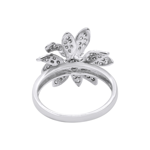 Oferta Exclusiva en Anillos Florales de Oro Blanco con Incrustaciones de Diamantes Genuinos para Mujer de Memoria Jewels, Formas de Flores, Precio al por Mayor - Product Image 5
