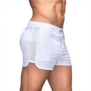 New <b>Men</b> Gym Running Shorts Fitness Mesh Side Patchwork Board Swim <b>Trunk</b> Custom logo Wholesales Fast Dry Sportswear Running Short - Product Image 1