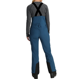 Bavettes de ski personnalisées OEM pour femmes, pantalons de snowboard imperméables avec étiquette de marque et options de coupe réglables - Product Image 6