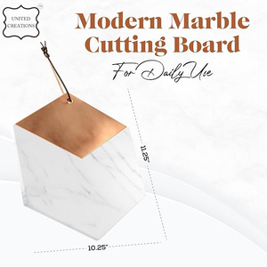 Planche à découper en bois et marbre de taille moyenne de qualité deluxe dernière conception avec boîte d'emballage pour la cuisine à domicile - Product Image 2