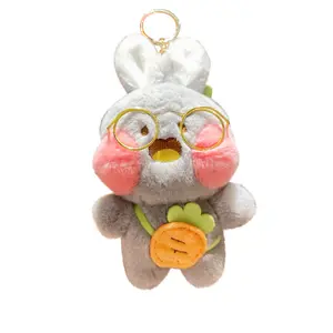 Cute eyes radish rabbit pendant doll gifts plush toys wholesale dolls hanging jewelry keychain dolls schoolbag plush keychain