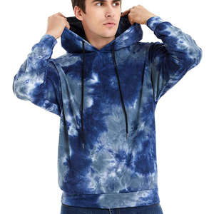 Sudadera con Capucha Tie Dye Extra Grande para Hombre, 100% Algodón, con Logotipo Personalizado, Estilo Liso, Venta Caliente - Product Image 4