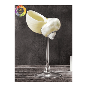 Copas de vino de concha natural hechas a mano, copa de Caracol de concha de mar con copa de Caracol natural de alta calidad con estilo sofisticado - Product Image 5
