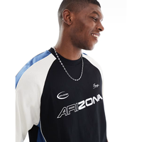 T-shirt en coton tricoté pour homme, coupe décontractée oversize, col rond, manches courtes, imprimé au dos, respirant, tissu épais de qualité supérieure