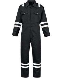 Overoles reflectantes personalizados de alta visibilidad para Trabajadores viales y nocturnos Overoles DE SEGURIDAD ANSI Clase 3 con cinta Ropa DE TRABAJO Overoles de algodón - Product Image 1