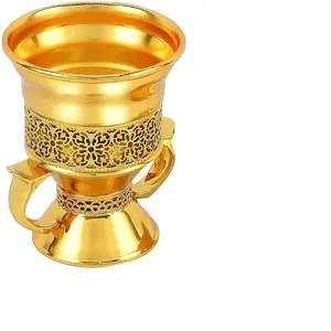 נפלא עיצוב מקורה וחיצוני קטורת העוד צורב בלעדי באיכות זהב צבע פליז Bakhoor צורב