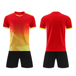 Uniforme de Fútbol Personalizable Unisex de Poliéster Transpirable de Secado Rápido con Patrón Degradado Moderno para Entrenamiento y Competición de Equipos - Product Image 4