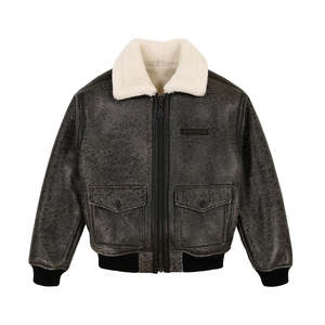 Vestes Avirex en cuir de vachette véritable 100% sur mesure pour hommes pour l'hiver Fabricant OEM Broderie Street Wear - Product Image 5