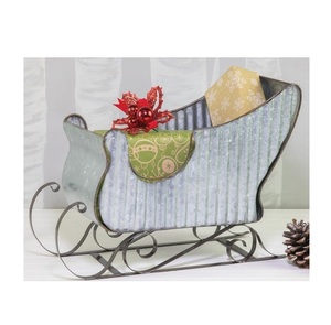 Décoration de festival et de fête Traîneau du père Noël à la mode Conception personnalisée Traîneau de Noël galvanisé de qualité supérieure Fabriqué à la main - Product Image 2