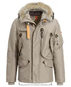 High Quality Custom Plus Size Men Detachable Extreme Bomber Jacekt New Style Goose Down Filling Padded Parka Jacket with <b>Fur</b> Hoo - Product Image 1