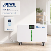 Système solaire hors réseau - 30 kWh 51,2 V 600 Ah LiFePO4 avec bande LED et onduleur 15 kW pour toute la maison - Stock UE