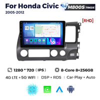 NaviFly Radio Mobil Android Terbaru dengan GPS Navigasi untuk Honda Civic 2005-2012 Mendukung Jendela Mengambang