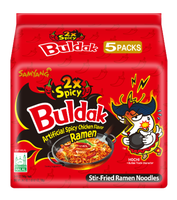 For Hot Chicken Flavor 5-in-1 Instant Spaghetti Shape Baked Konjac Noodles Halal Certified Packaged in Bag