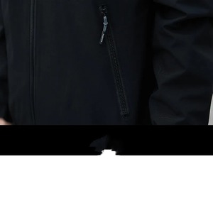 Winter Men's Stand Solid Zipper Pocket Shirring Long Sleeve Fleece <b>Jacket</b> Waterproof Windproof Office <b>Lady</b> Fashion Casual Tops - Product Image 6