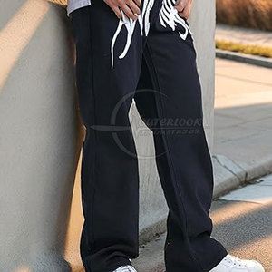 กางเกงยีนส์ขากว้างของผู้ชายกางเกงผ้าฝ้ายสำหรับฤดูร้อนผลิต2025 - Product Image 5