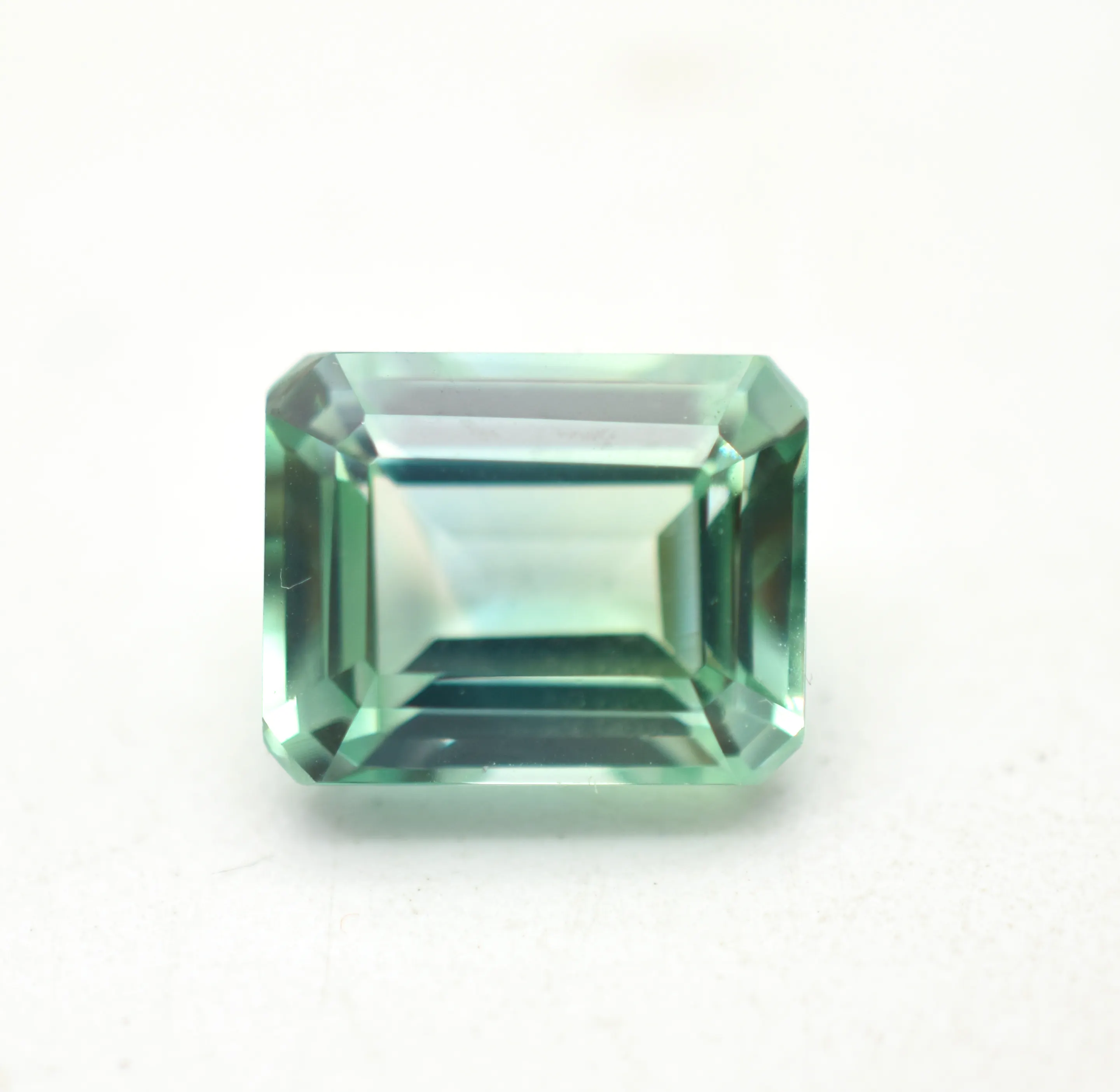 AAA High-End Glamorous Royal Mint Green Ceylon Sapphire Octagon Loose Gemstone Cut, Stunning Top Grade Precious Cut Stone & Ring