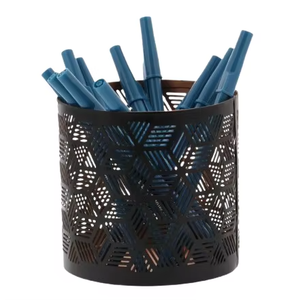 ที่ใส่ปากกาโลหะเคลือบสีดำสุดสร้างสรรค์โครงสร้างที่แข็งแรงของที่วางโลหะช่วยปกป้องปากกาของคุณจากความเสียหายหรือการดัด - Product Image 1